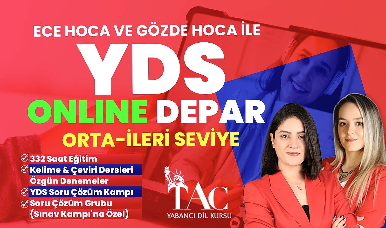 ECE HOCA VE GÖZDE HOCA İLE ONLINE YDS DEPAR KURSU resmi